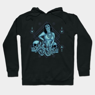 Beautiful Metal Girl Sacred Geometry Hoodie